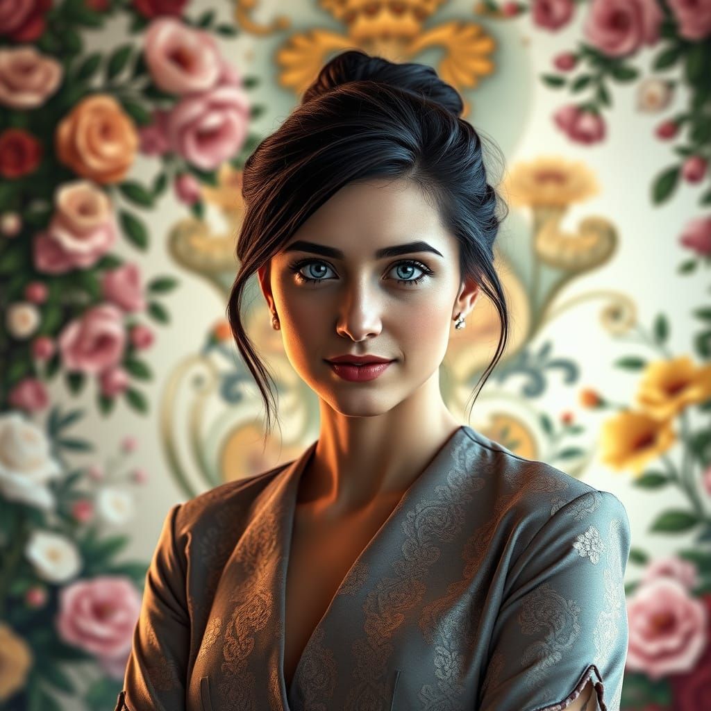 Castello Incantato Portrait in Art Nouveau Style