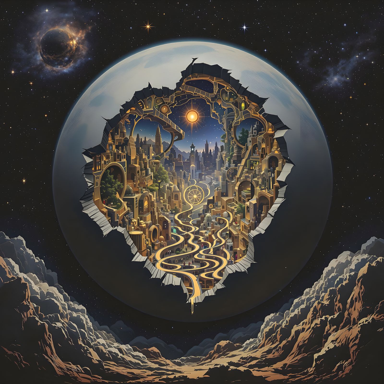 Cosmic Library of Ancient Realms