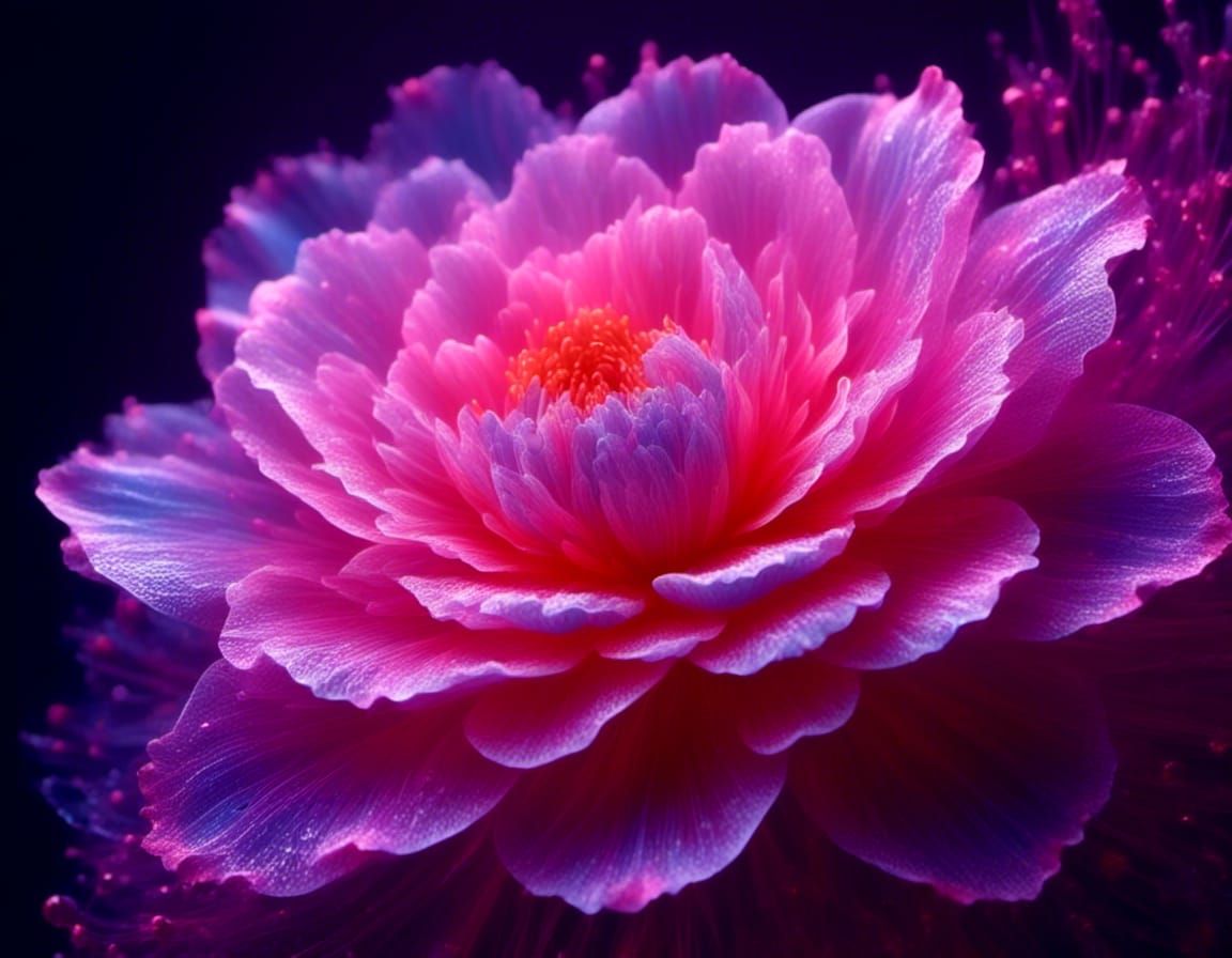 Ethereal Flower in Hyperreal Detail: 8K Resolution