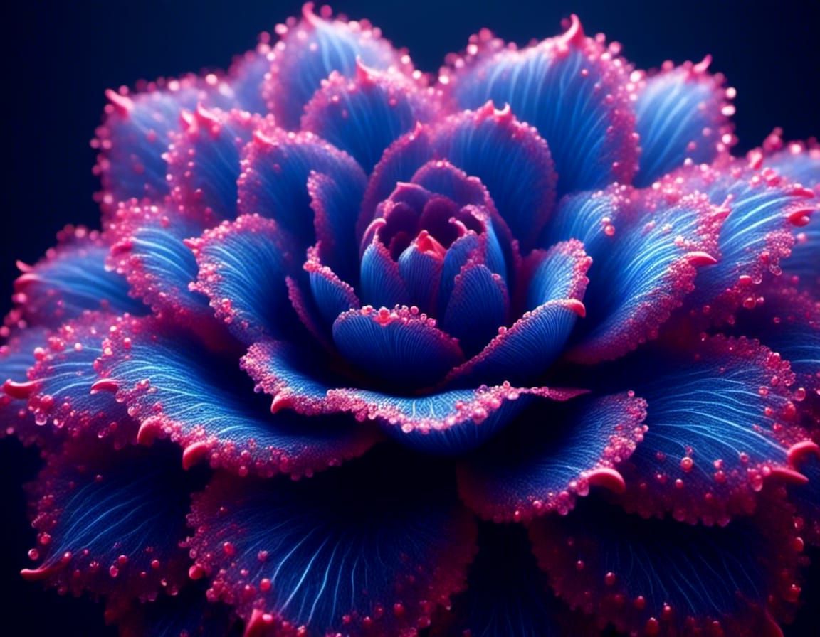 Ethereal Abstract Flower in Hyperrealism, 8K