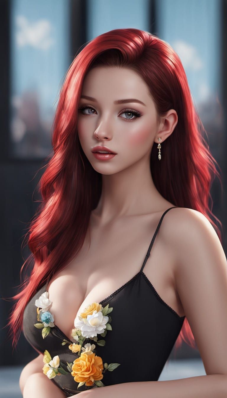 Hyperrealistic Portrait of a Trending Digital Idol