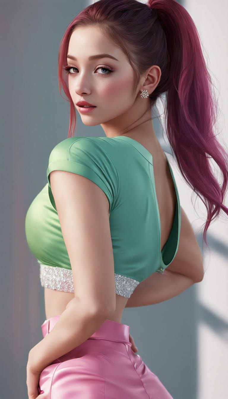 Hyperrealistic Portrait of a Trending Pop Star