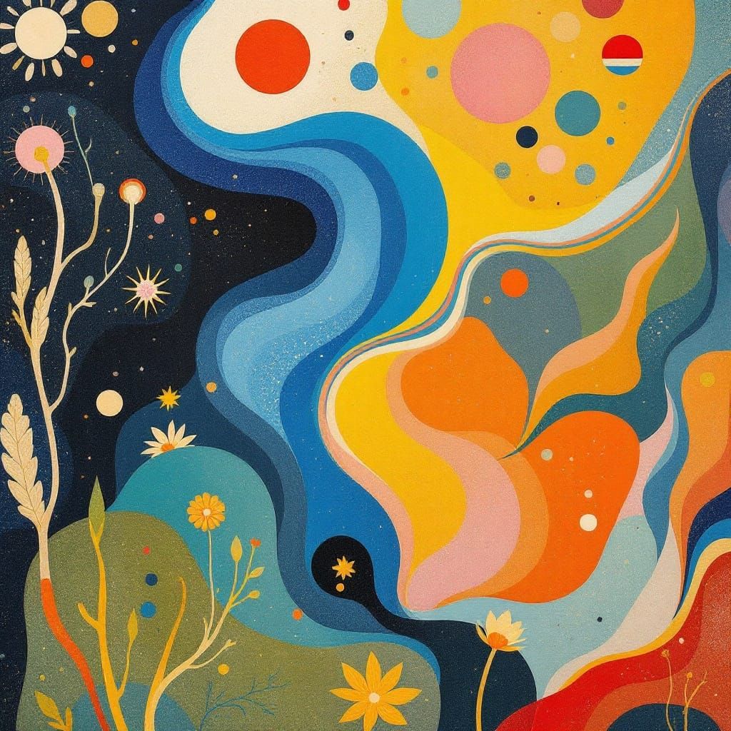 Surrealistic Abstract Artwork Explores Existential Meaning