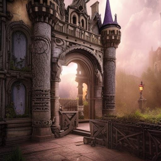 Portal to Haunted Castle: Digital Matte Painting