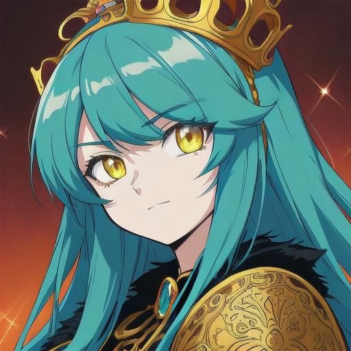 Fancy and mature anime girl personality based on the queen f...