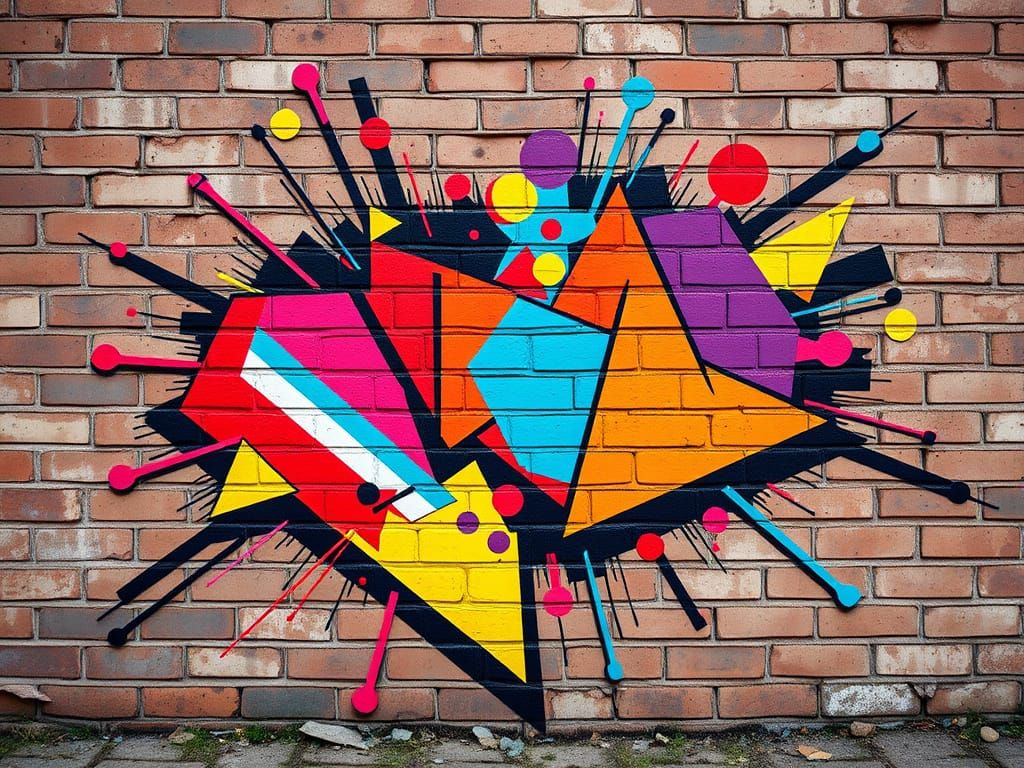 Bold Street Art in Cyberpunk Style