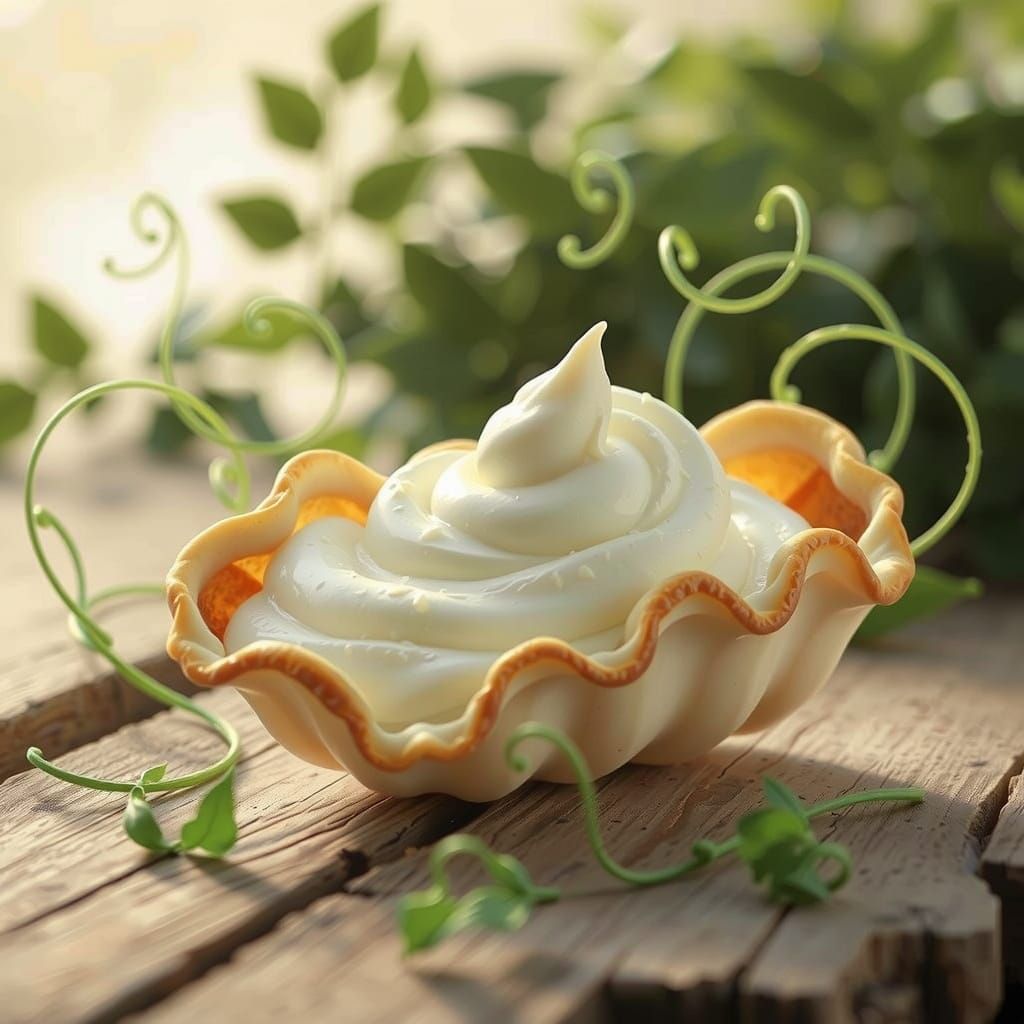 Whimsical Cannoli with Ricotta Cheese in Storybook Style