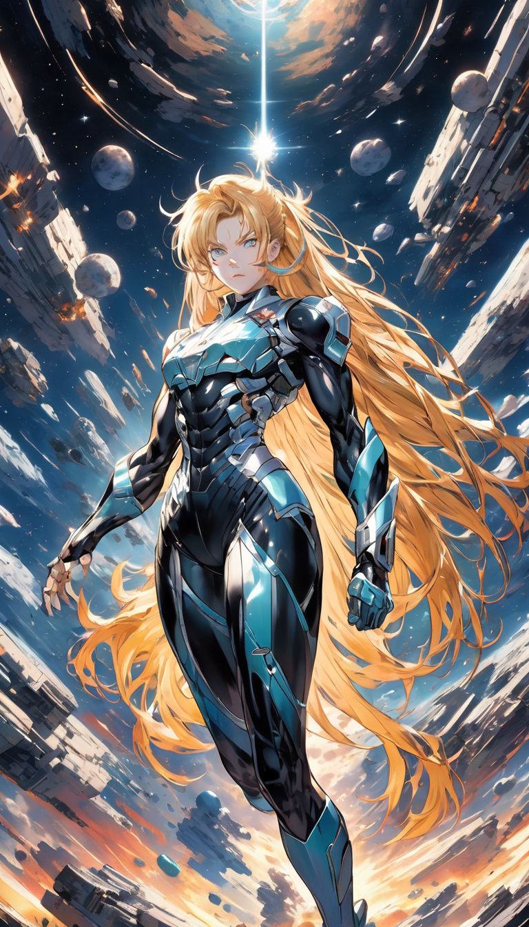 Anime Goddess with Space and Time Powers