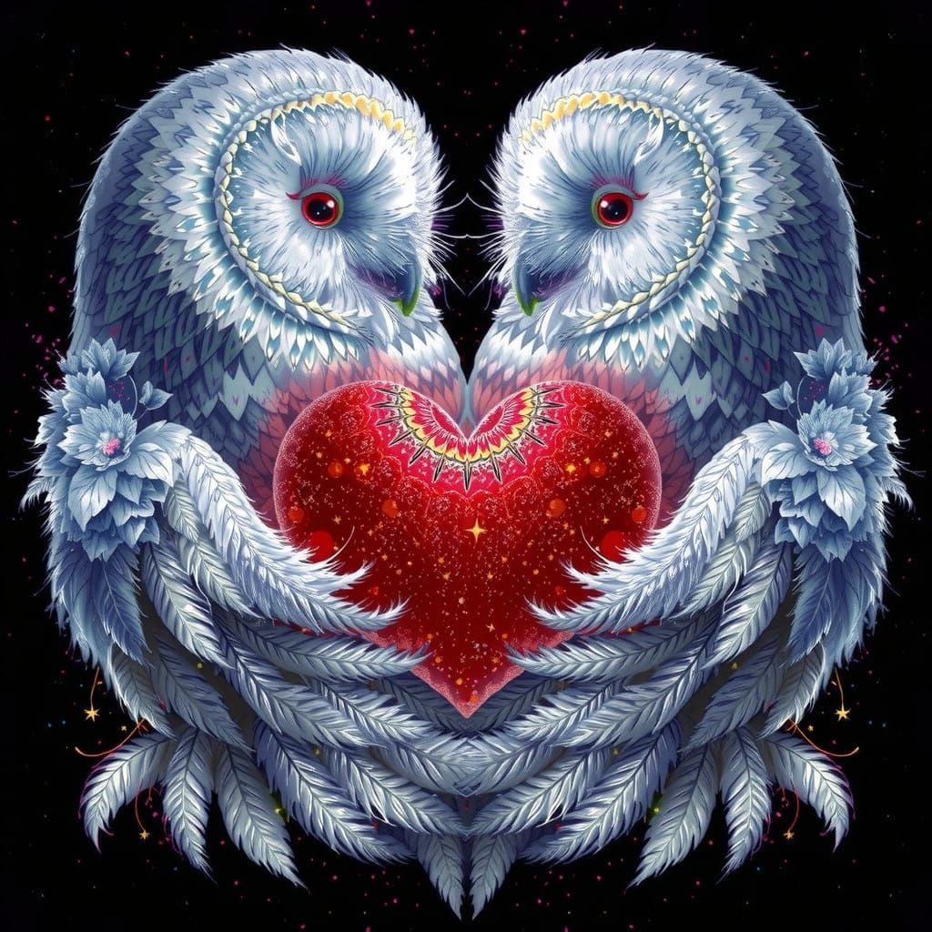 Whimsical Owl in Enchanted Forest