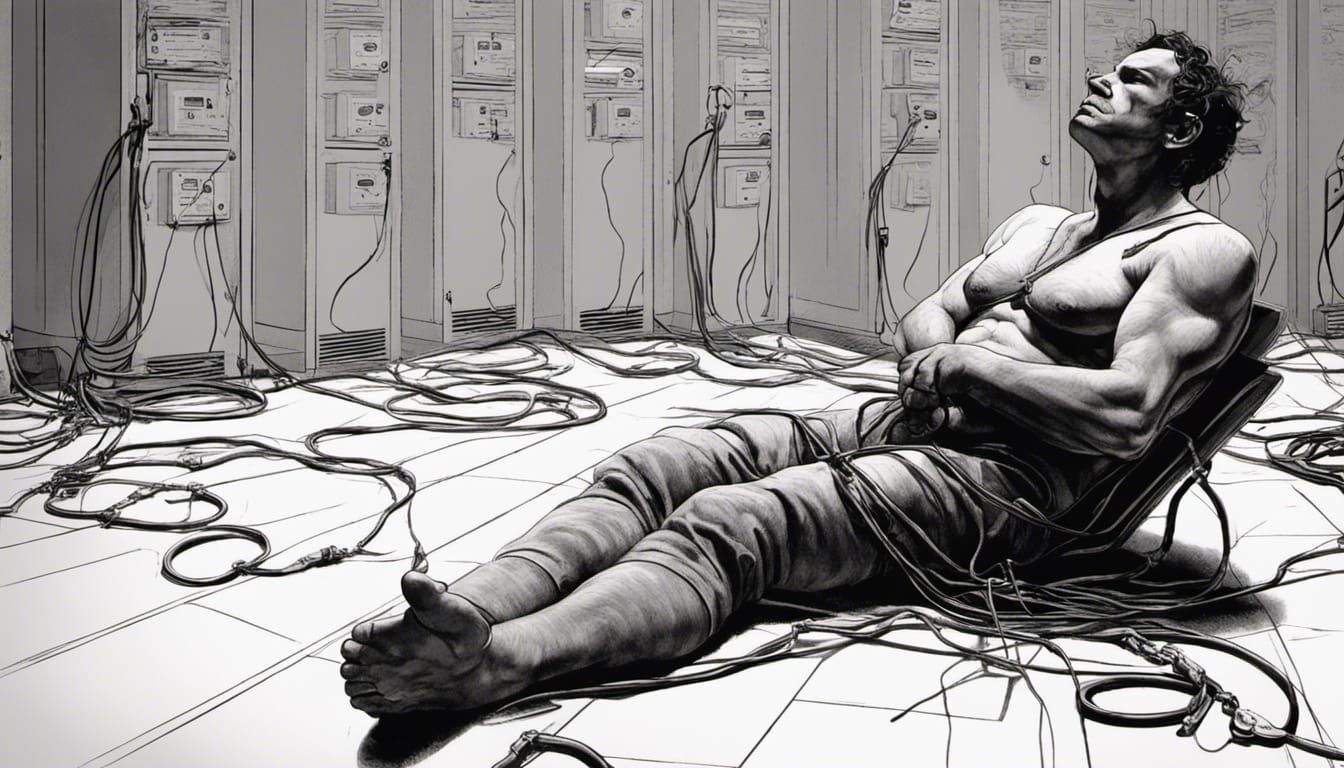 A man chained by technology ( serie 1/9 )