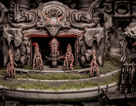 Lovecraftian Miniature Horror Setting: Ancient Temples and M...