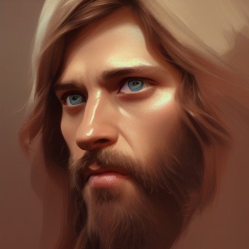 Jesus Christ Portrait in Hyperdetailed Digital Art
