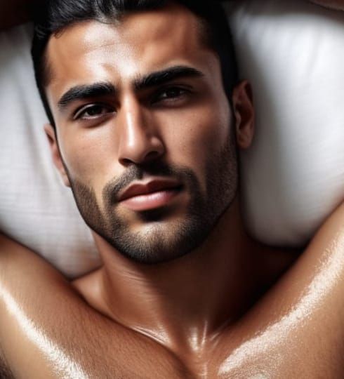 Hyperrealistic Male Form in a Muscular State