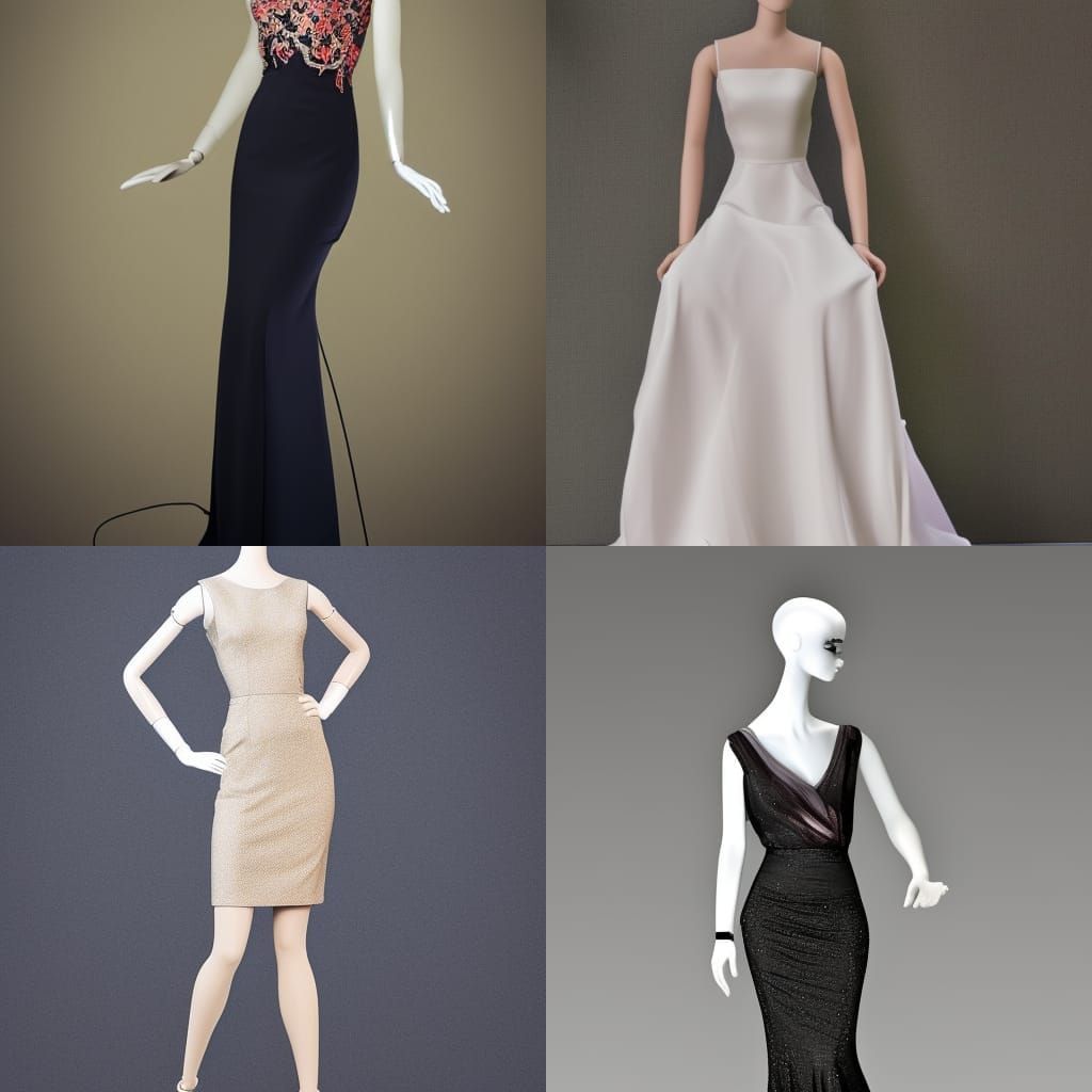 Elegant Dress on Fashion Mannequin