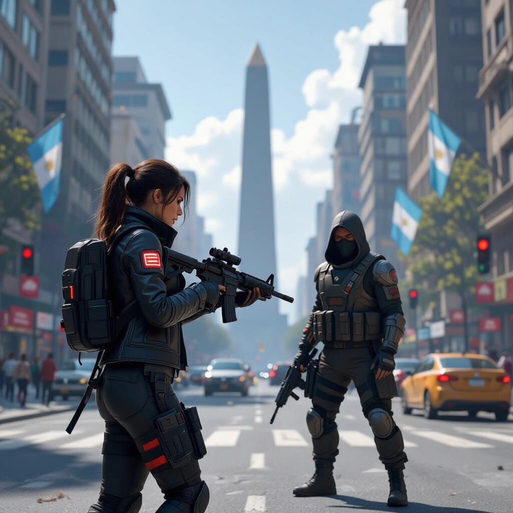 Battle Royale Game Screenshot in Stylized Urban Setting