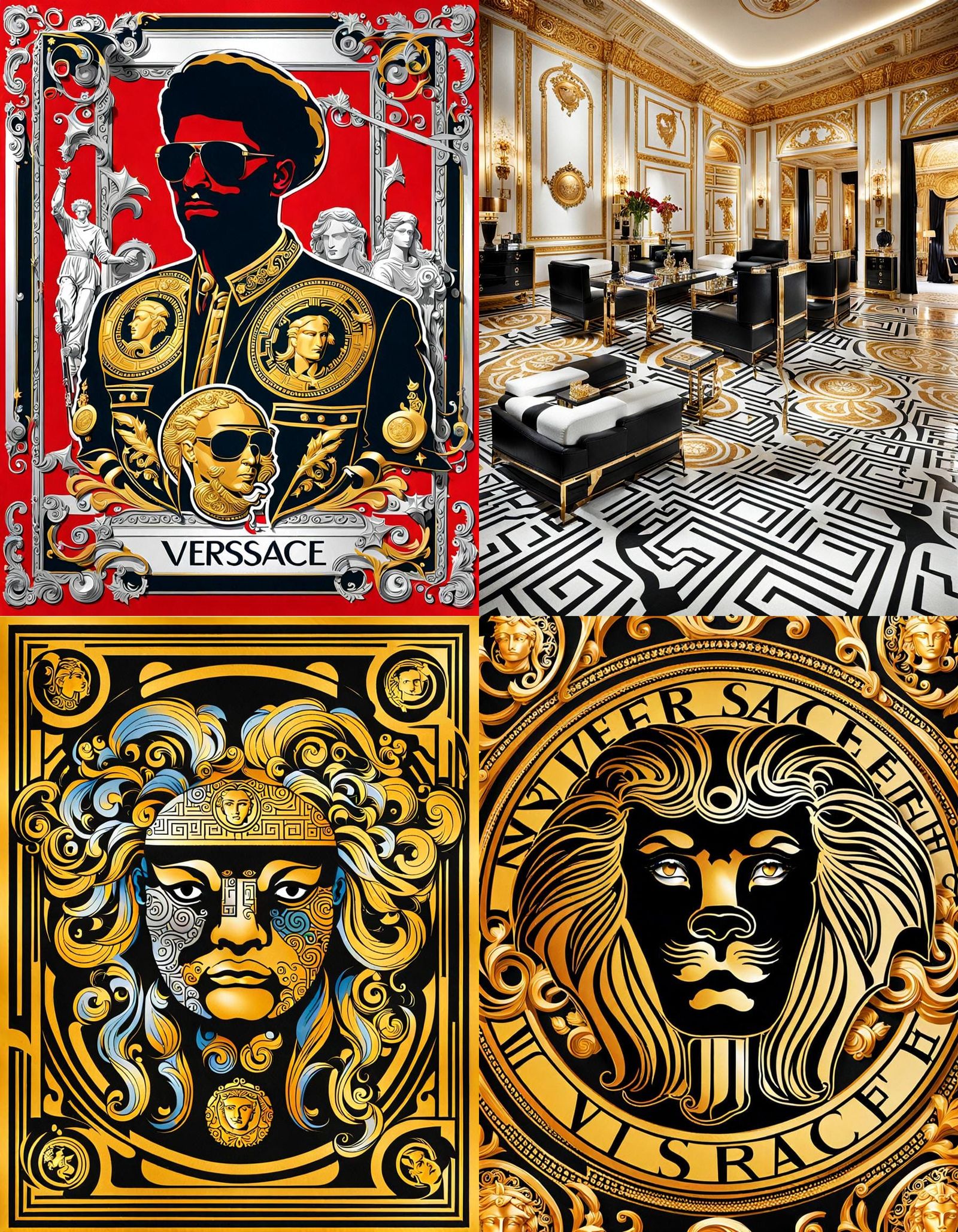 Versace Inspired AI Fashion Design