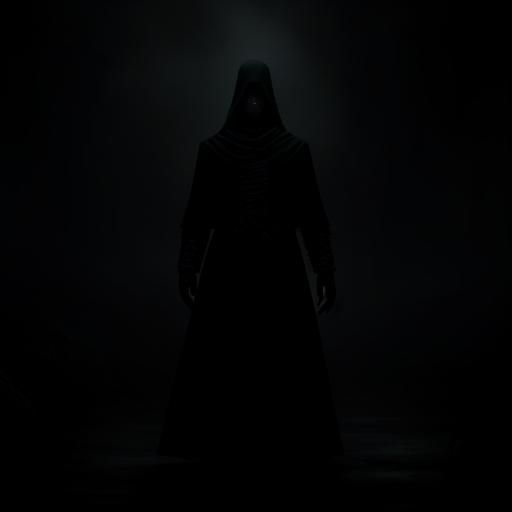Creepy Figure in Shadows: Gothic Horror Ambiance