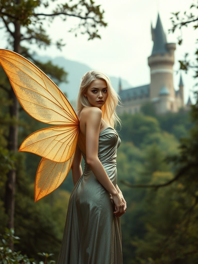 Majestic Fairy in Enchanted Forest