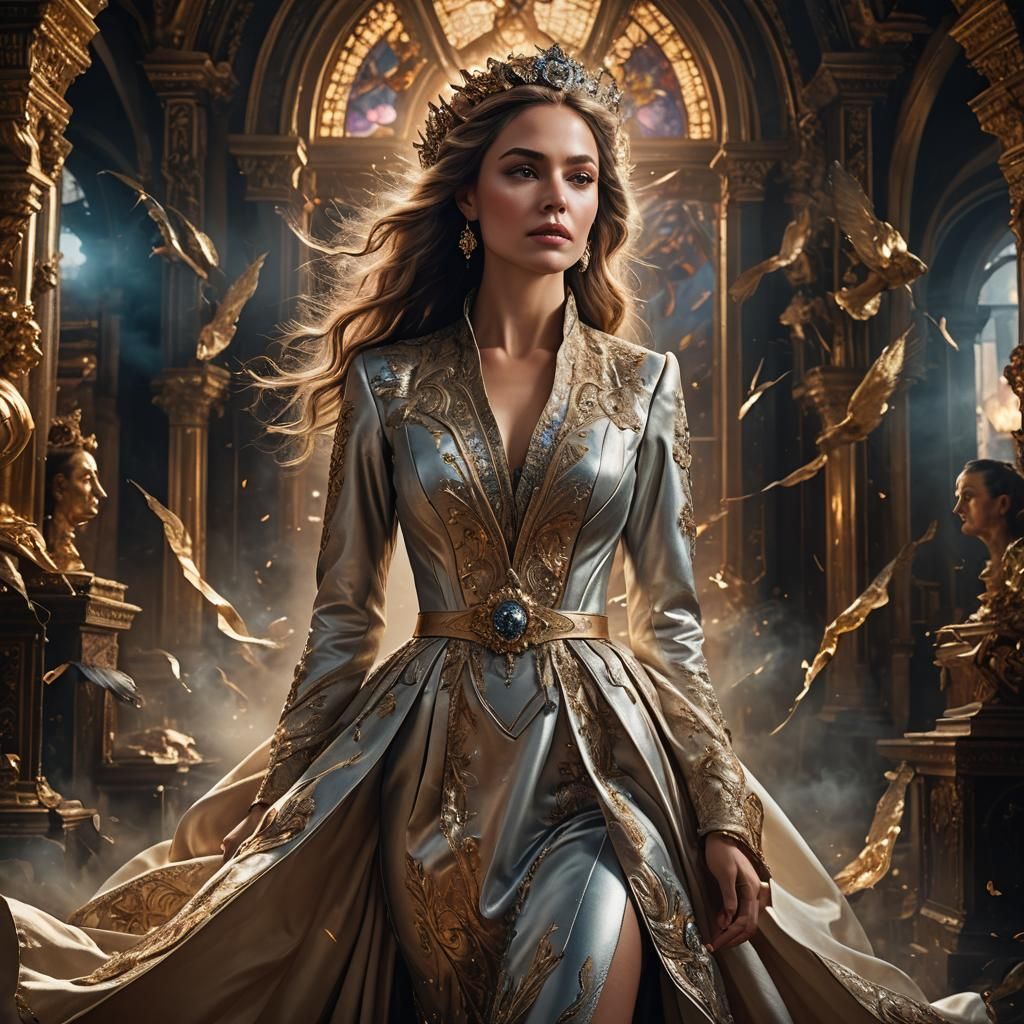 Hyperrealistic Portrait of a Woman's Transformation