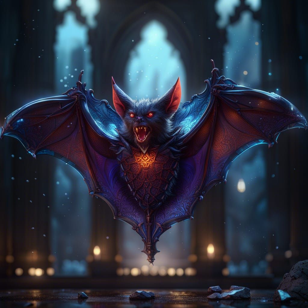Glass Bat Fantasy Concept Art