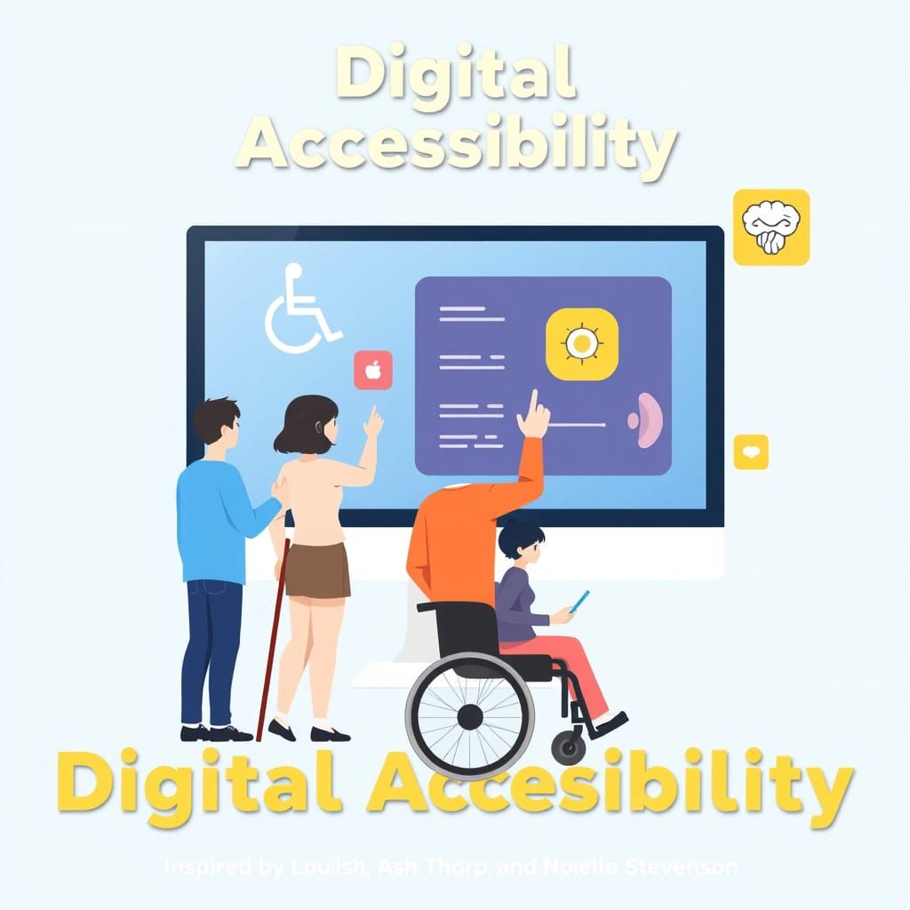 Digital Accessibility Flat Design Illustration