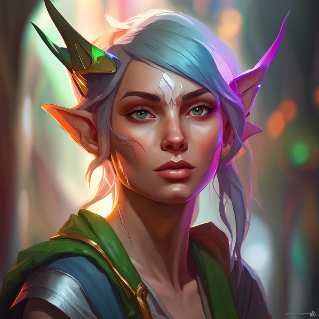 The Elf Queen. (Game character design)