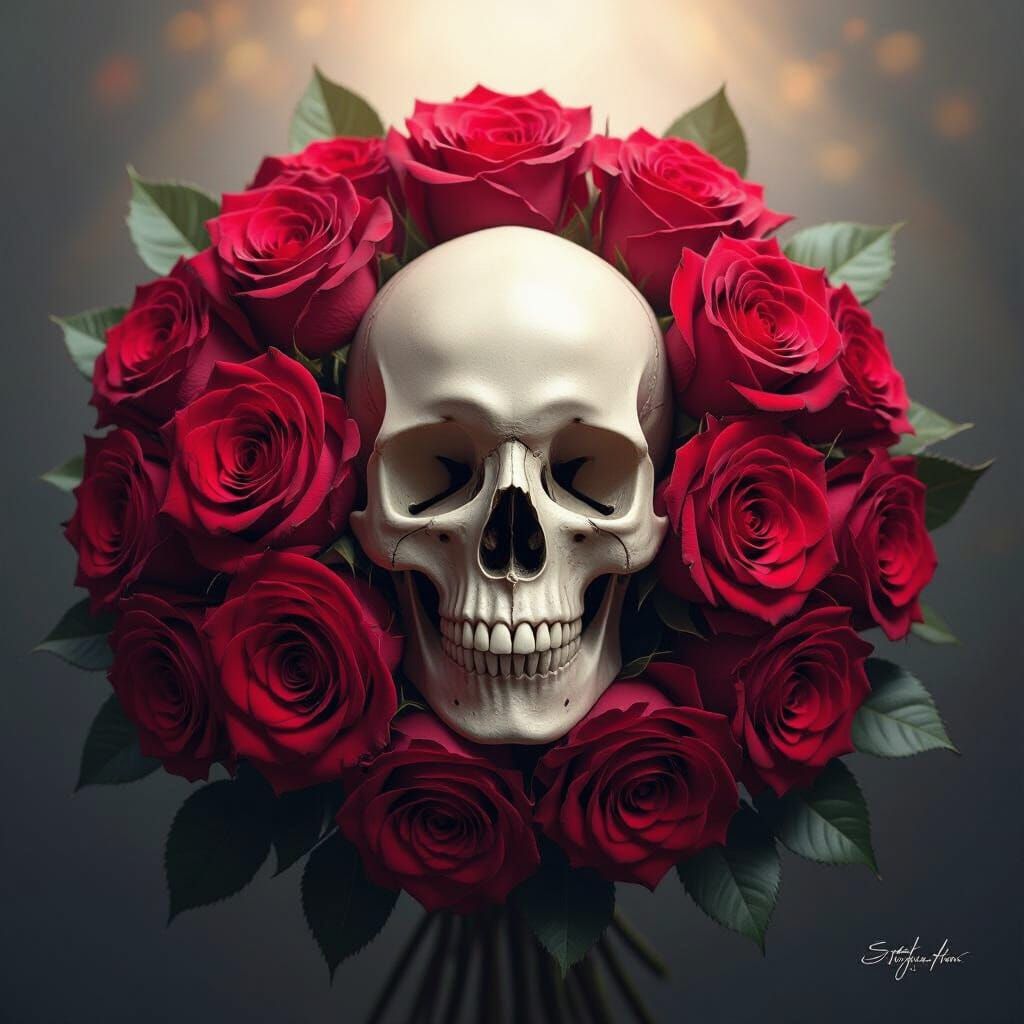 Roses and Skull: A Dark Romantic Valentine's Day