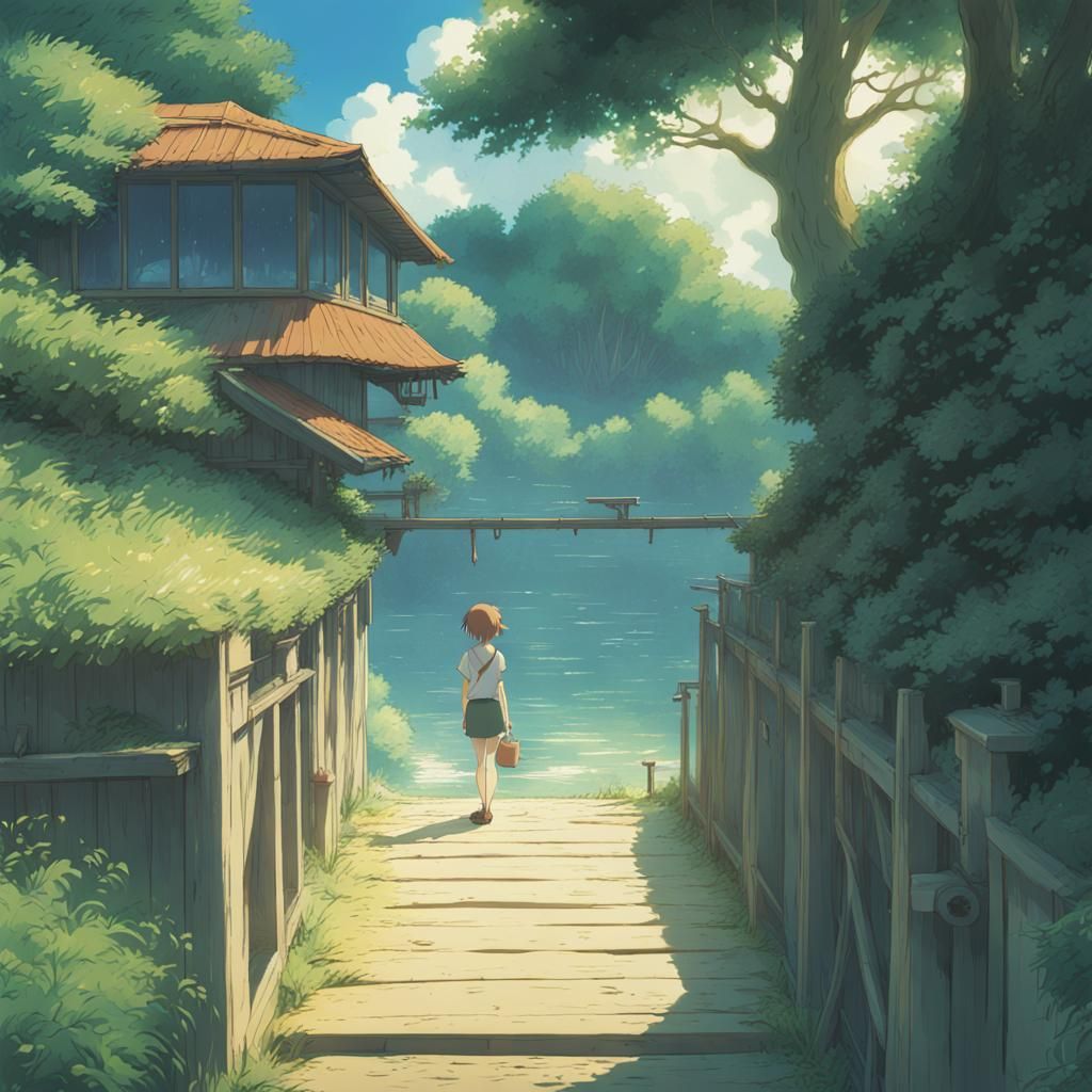 Nami in Ghibli Style, Anime Key Visual