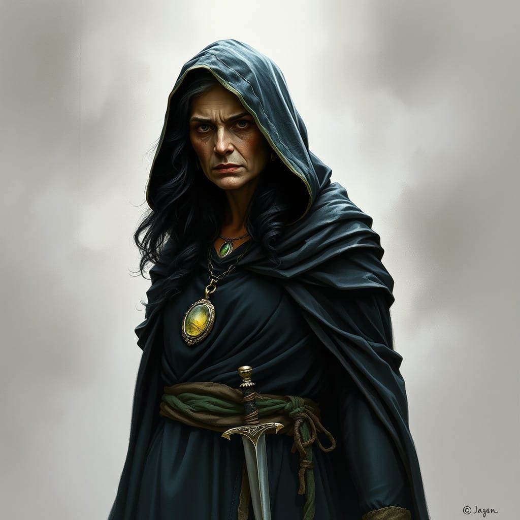 Ethereal Druidess with Dagger