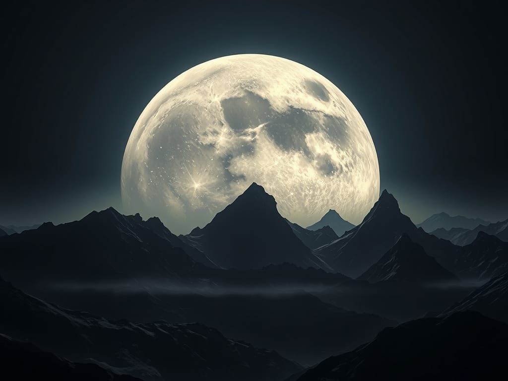 Lunar Figure in HDR Hyperrealism