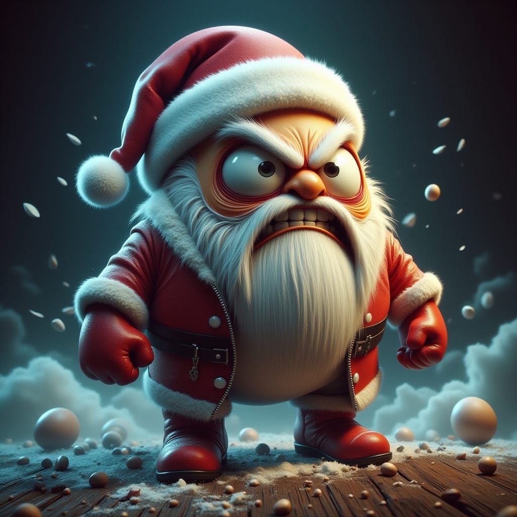 <lora:-Angry Eggs-:1.0> AngreEgg Santa is full dressed hat g...