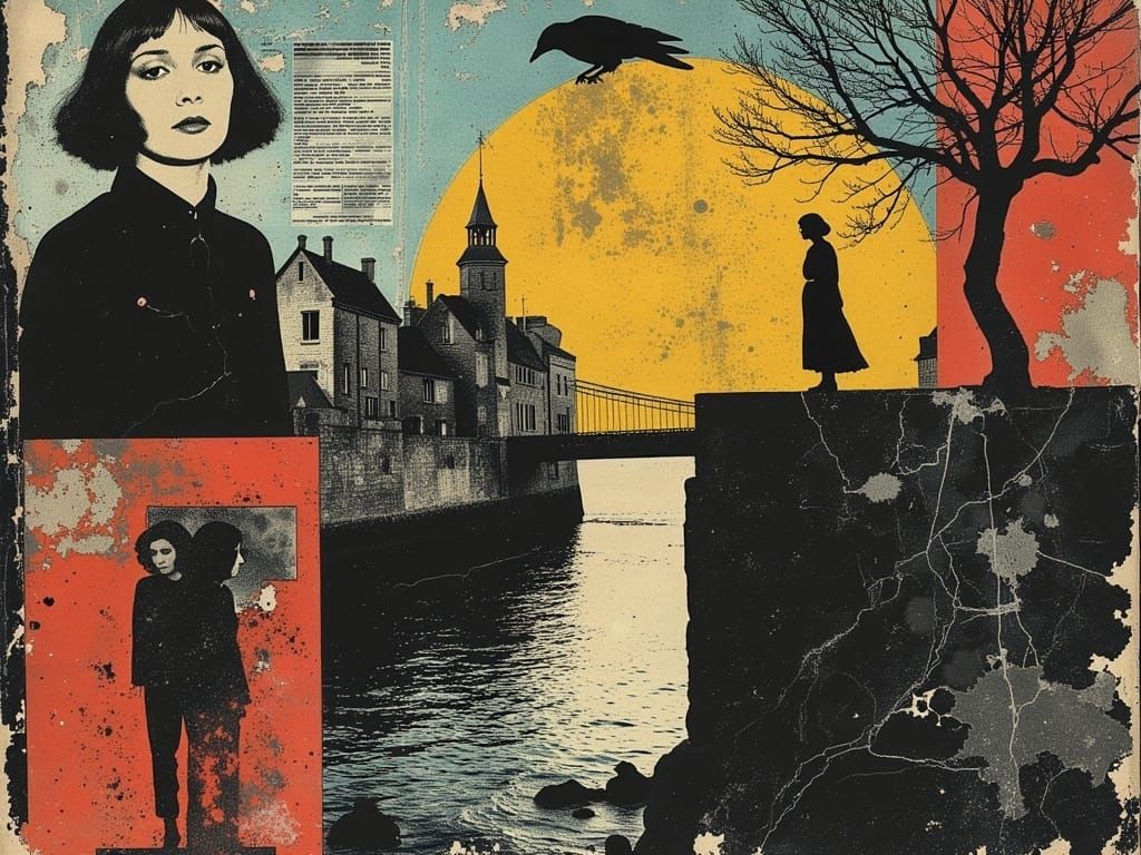 Art Deco Metropolis with Geometric and Psychedelic Elements