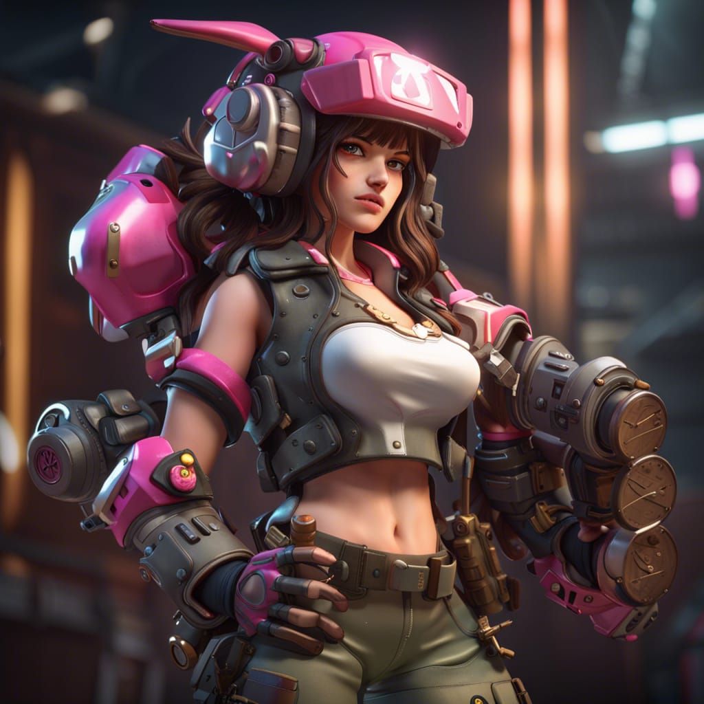 D.Va as Fio Germi: 3D Game Cinematic