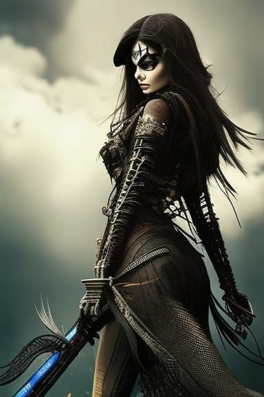 Pirate Skeleton Portrait on the Sea Bottom