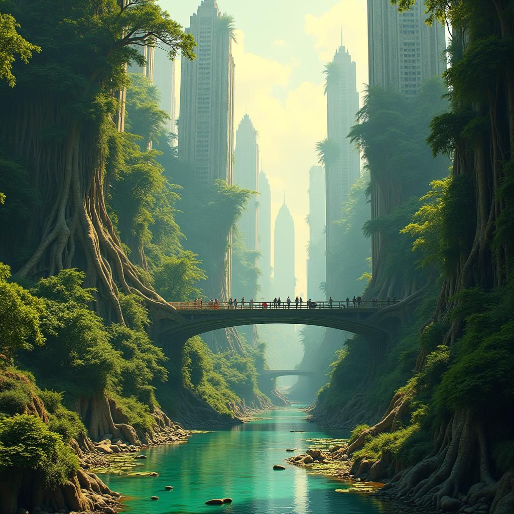 Nature Reclaims a Futuristic Cityscape