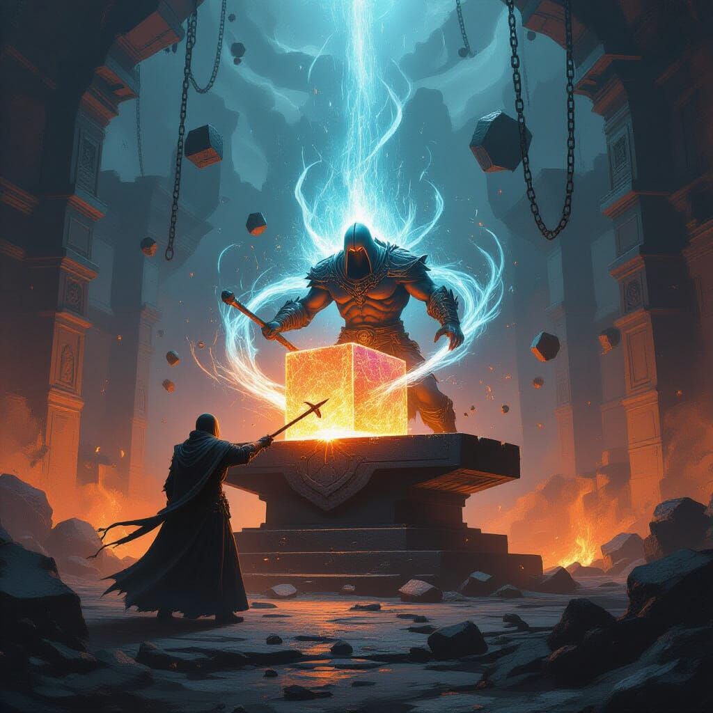 Enigmatic Blacksmith Forges Reality on Arcane Anvil