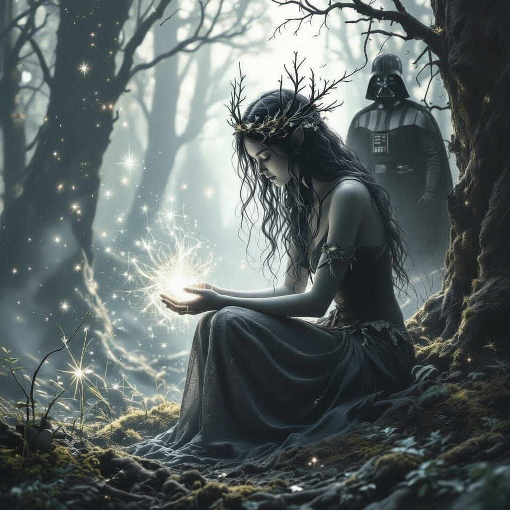 Wood Nymph Healing Forest with Luminescent Magic