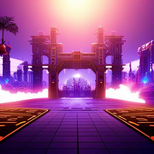 Fantastical 80's Concept Art in Deep Color