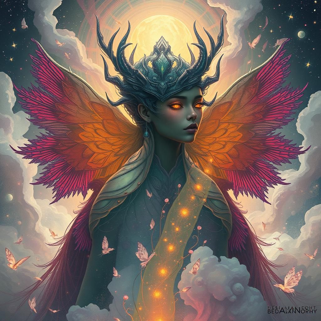 Ethereal Beings in a Dreamlike Realm