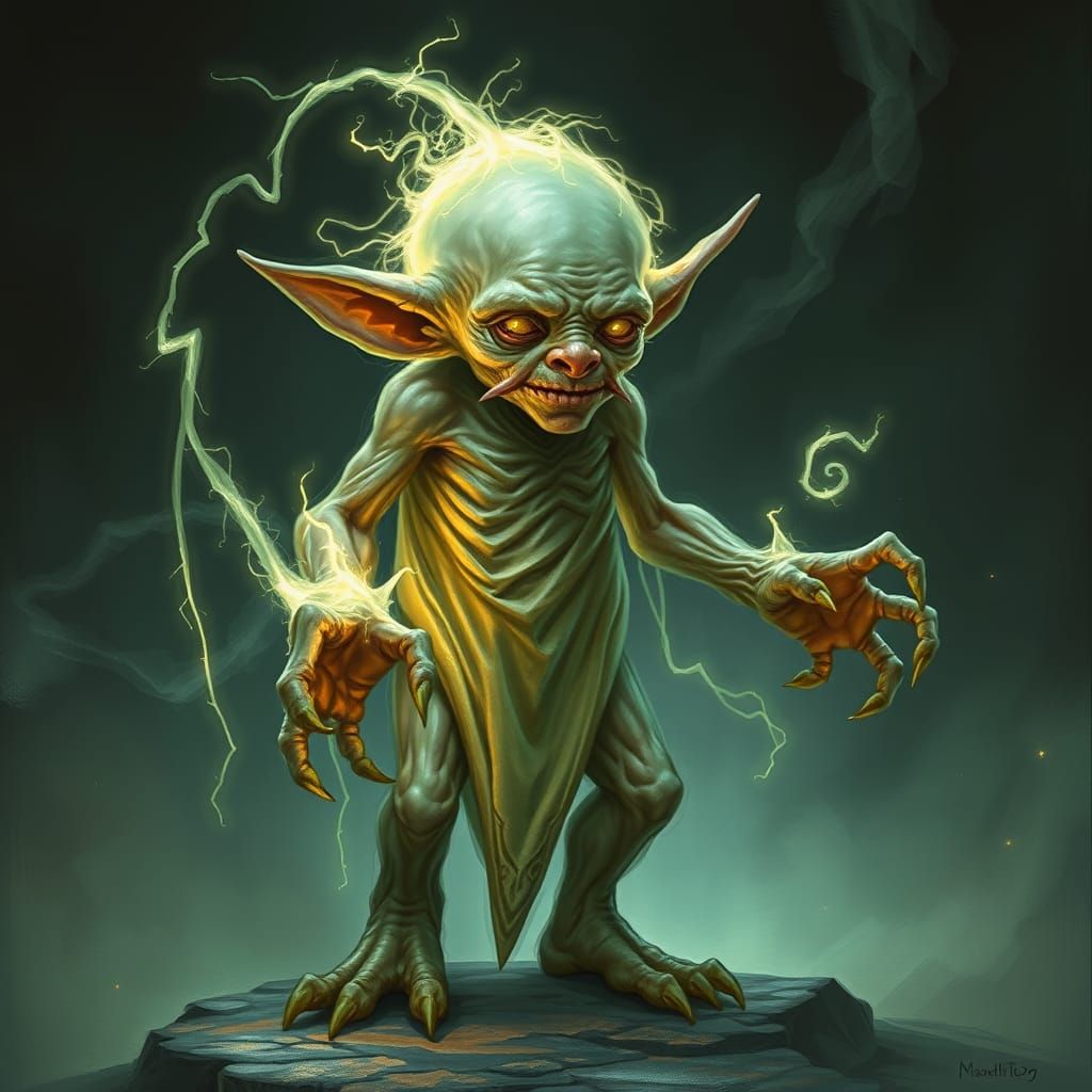 Ethereal Goblin Spirit Reaches for the Soul