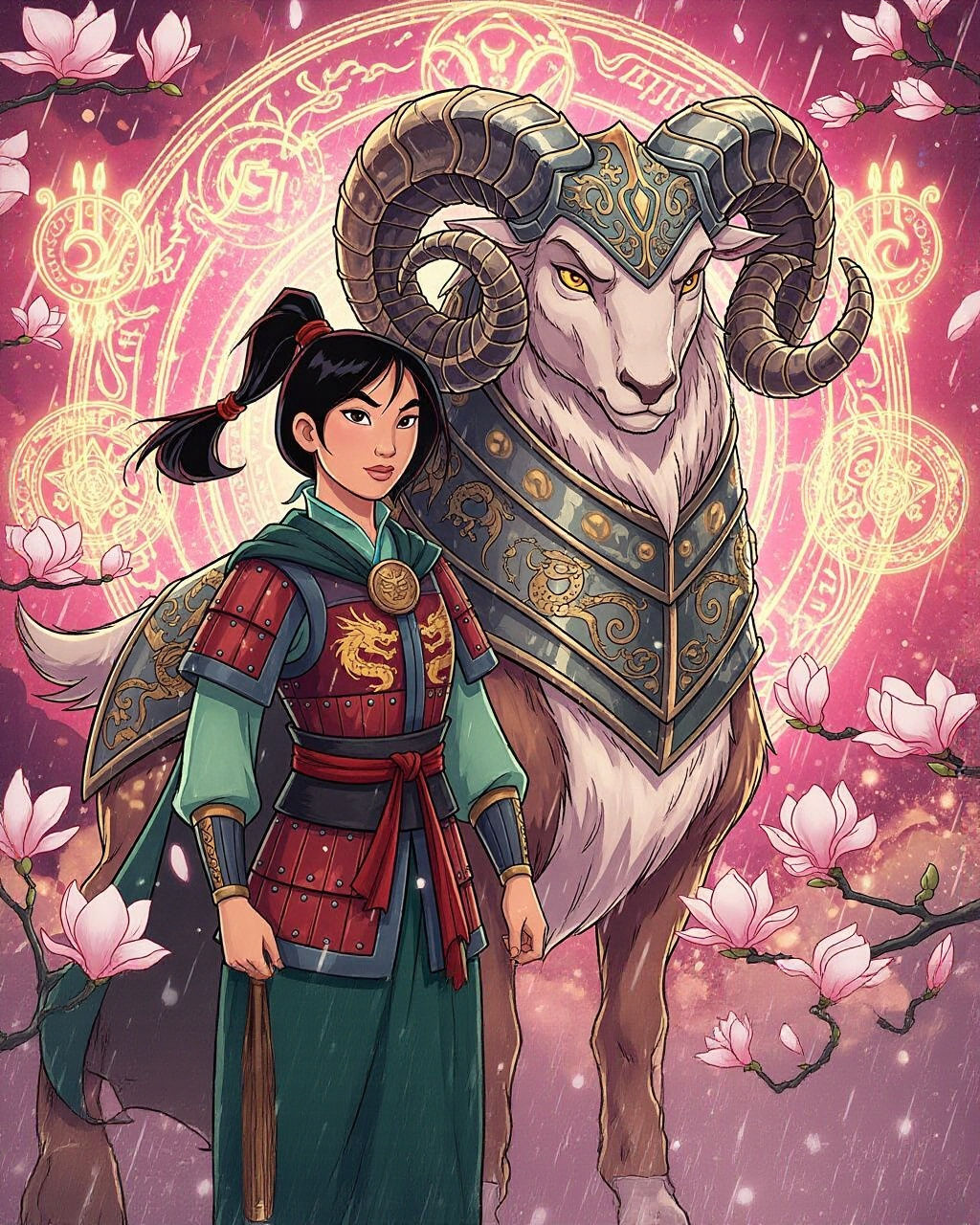 Mulan as Aries: A Disney Zodiac Warrior