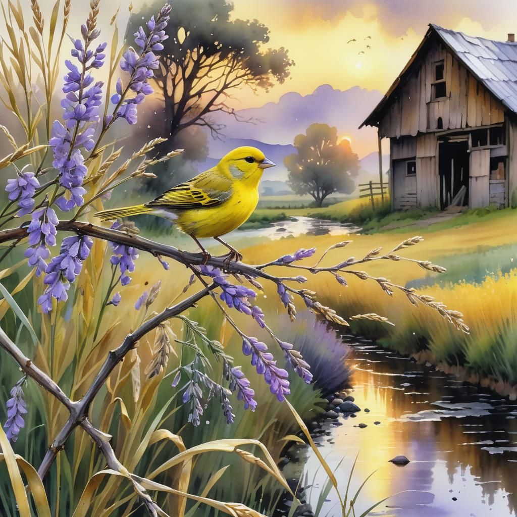 Canary Yellow Lavender