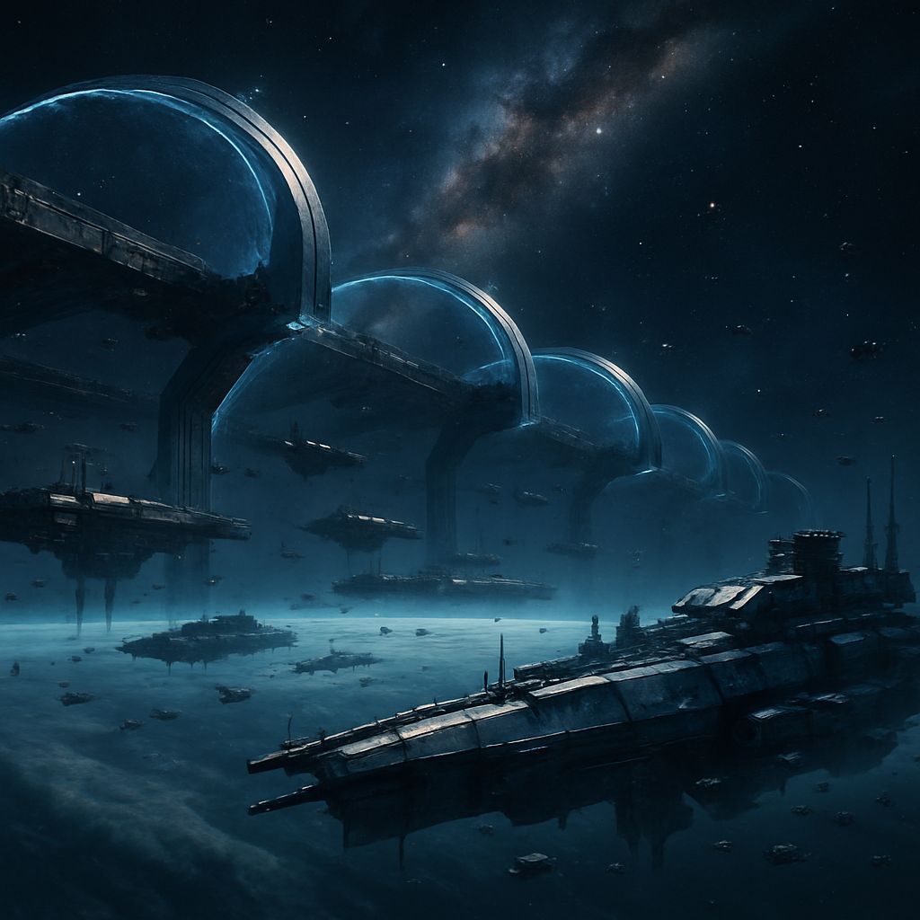 Hyper-Realistic Orbital Shipyards Building Interstellar Wars...