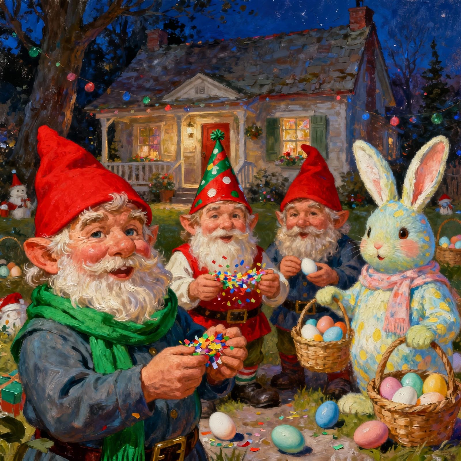 Her Gnomes are all around the house. Christmas Gnomes , new ...