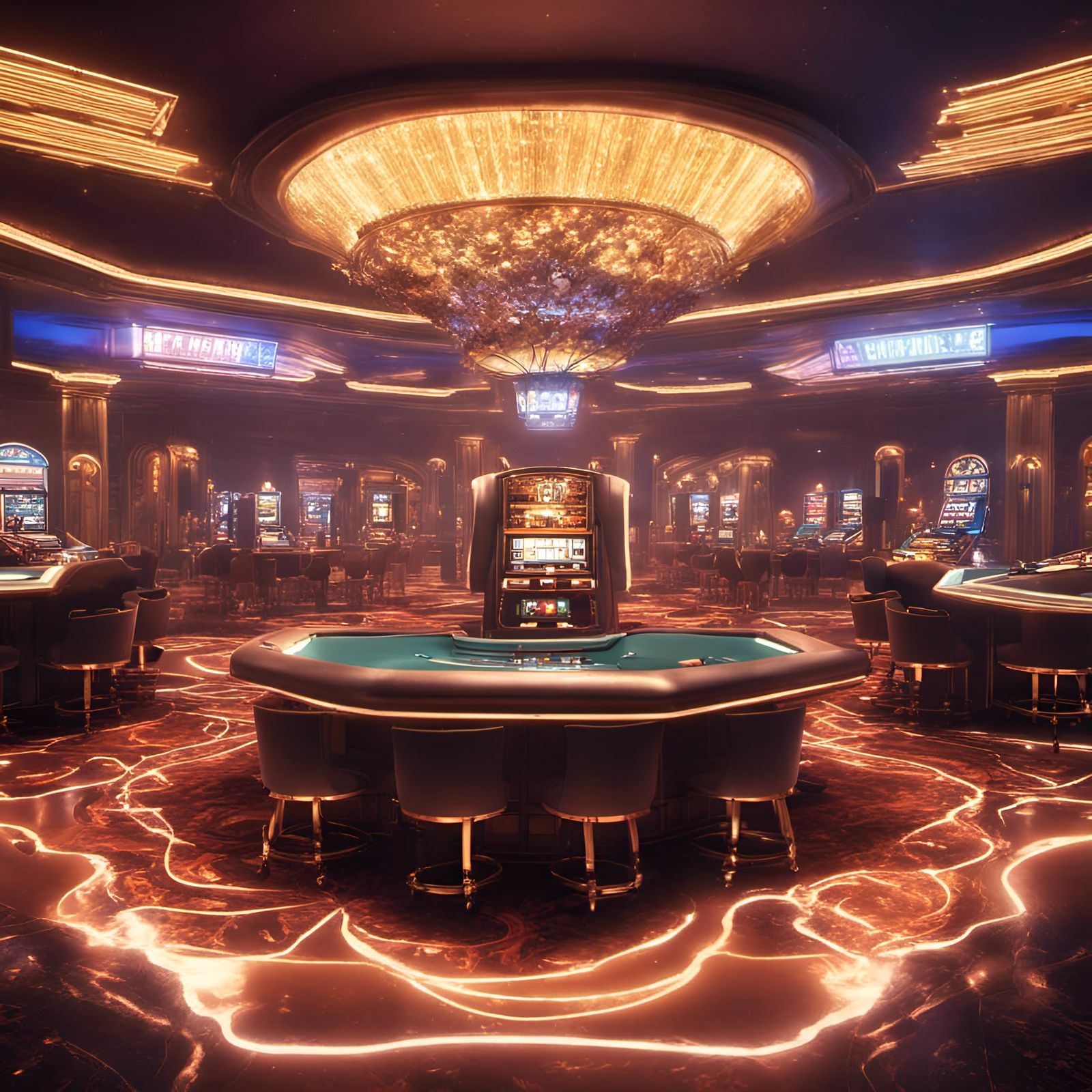 Las Vegas Casino in Realistic VFX Style