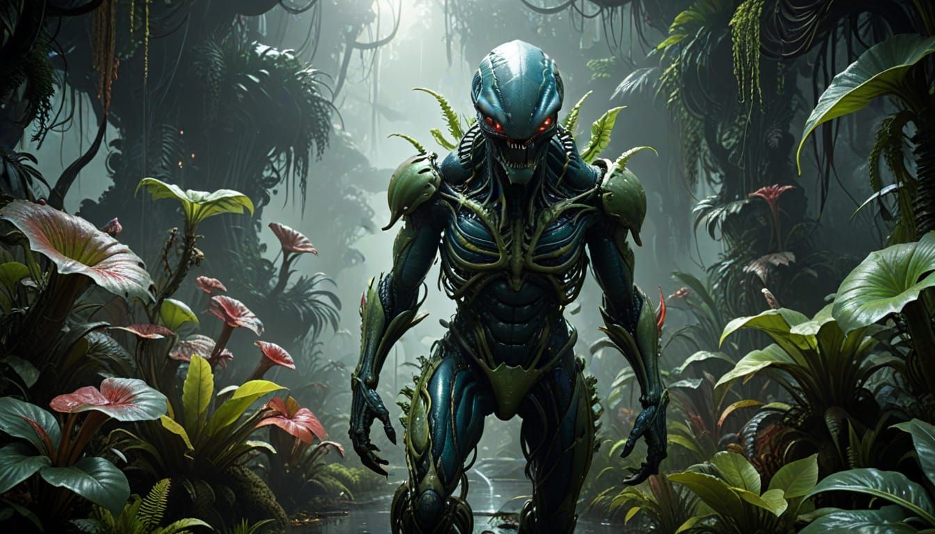 Dystopian Jungle in Precisionist Style