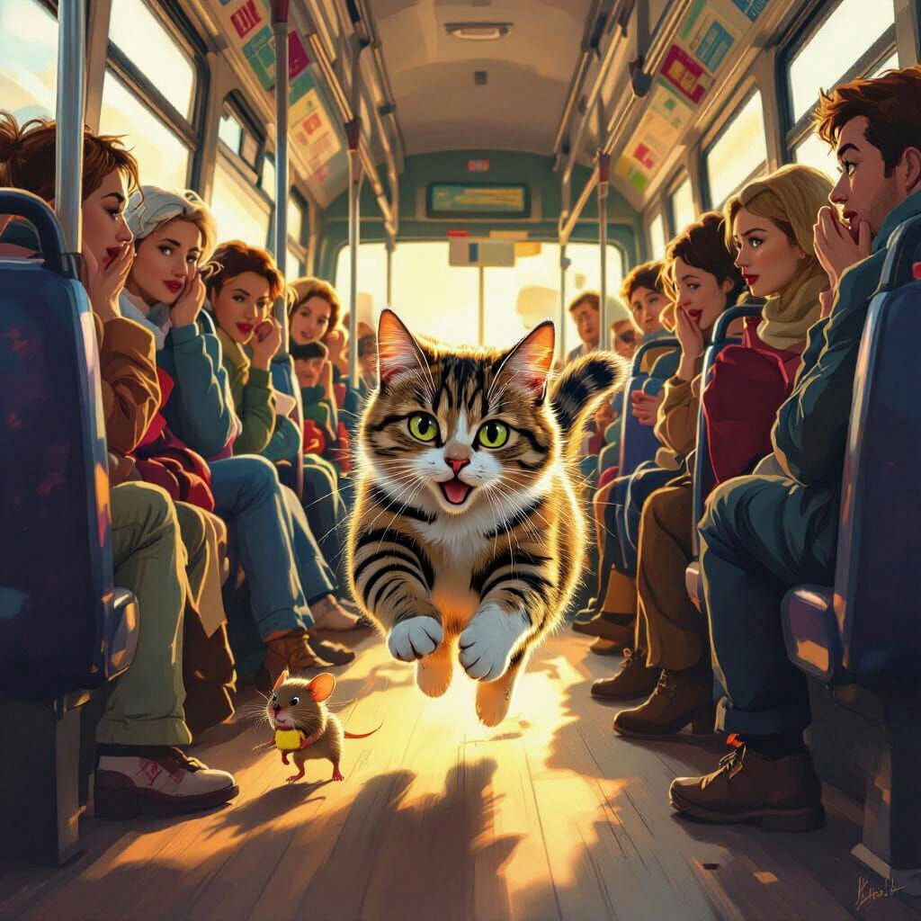 Cat and Mouse Bus Chase