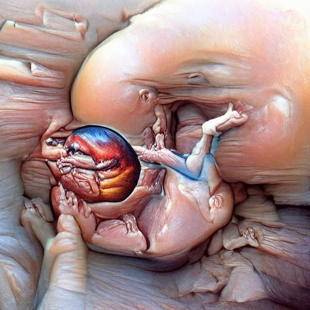 Baby Kicking in Womb: An AI-Generated Image