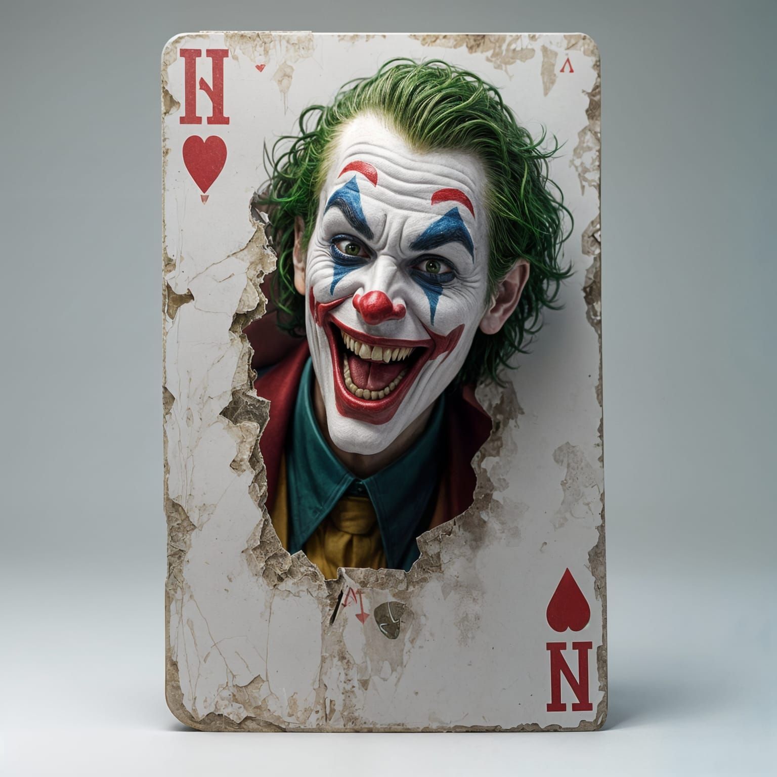 Joker Character Emerges From Playing Card