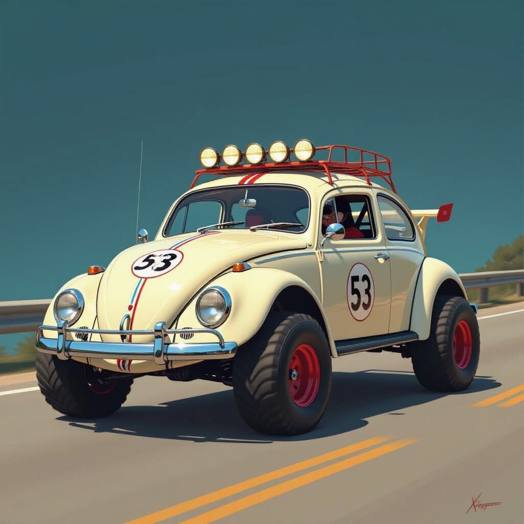 Herbie The Love Bug Monster Beetle Off-Road Adventure